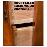 DOVETAILED DRAWERS REFLECT QUALITY CONSTRUCTION