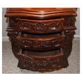 NIGHTSTAND WITH DRAWERS OPEN