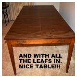 EXTENDING CABINET TABLE. NICE!!!