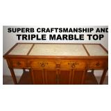SUPERB SAVANE by TOMLINSON MARBLE TOP SERVER OR CREDENZA