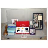 UNDER-BED ROLLING STORAGE CHEST WITH NEW CONTENTS