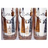 SIGNED HARRY GOFF DESIGNER DRINKING GLASSES, NEAR MINT CONDITION