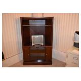 CORNER TV AND ENTERTAINMENT ARMOIRE WITH TV