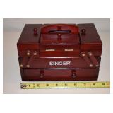 WE HAVE NEVER HAD ONE OF THESE MINIATURE SINGER ADVERTISING SEWING CHESTS COME THROUGH OUT AUCTION