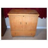 MID CENTURY SCARCE UPRIGHT CEDAR CHEST BY LANE