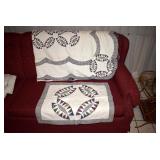 SEVERAL QUILTS AND SHAM SETS