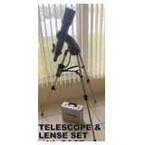CELESTRON TELESCOPE WITH EXTRA LENSES