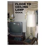 1 OF 2 FLOOR-TO-CEILING MCM VINTAGE LAMPS