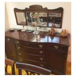 ANOTHER VIEW OF THE CREDENZA/SERVER AND THE MIRROR WITH IT
