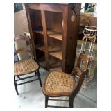 2 MCM EYE-CANE SEAT CHAIRS