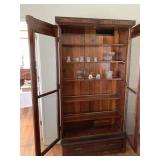 WONDERFUL, TALL DISPLAY CABINET