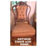 VERY NICE ANTIQUE PARLOR CHAIR