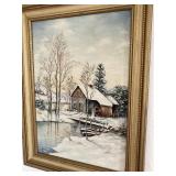 BEAUTIFUL OIL PAINTING, FRAMED