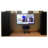 THEATER QUALITY $20,000 SPEAKER SYSTEM WITH FLAT SCREEN TV
