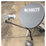 DIRECT TV SATELLITE DISH WITH NECESSARY EXTRAS