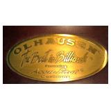 OLHAUSEN POOL TABLE NAMEPLATE