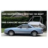 1989 CADILLAC ALLANTE CONVERTIBLE SPORTS ROADSTER WITH HARD TOP
