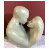SIGNED HAEGER "LOVERS" FIGURINE