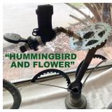 "HUMMINGBIRD AND FLOWER"