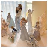 SOME OF THE PORCELAIN FIGURINES