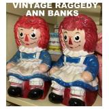 1972 VINTAGE RAGGEDY ANNE BANKS