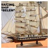 MODEL OF "BELEM" 3-MAST SAILING SHIP