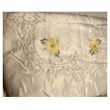 SATINY FABRIC BEDCOVER