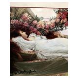 CLOSEUP OF SLEEPING BEAUTY IN THE PRINT