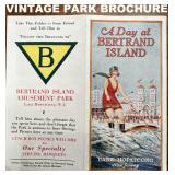 VINTAGE BROCHURE FROM BERTRAND ISLAND AMUSEMENT PARK