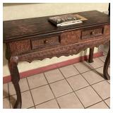 ORNATE FOYER TABLE, SERVER, DESK, COMPUTER TABLE