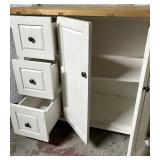 BUTCHER BLOCK ISLAND CABINET