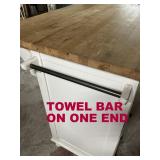 BUTCHER BLOCK ISLAND CABINET
