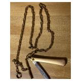 THE WATCH CHAIN WITH HAYWARD PENKNIFE. NICE!