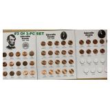 3 OF 3-BOOK SET OF LINCOLN WHEAT-BACK CENTS