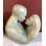 SIGNED HAEGER FIGURINE: LOVERS EMBRACE
