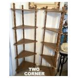 CORNER ETAGERE SHELF UNITS