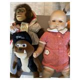 SOME OF THE DOLLS AND PLUSHIES