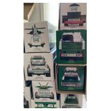 HESS TRUCKS. NEVER REMOVED FROM THEIR BOXES