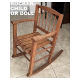 NICE, STURDY ROCKING CHAIR FOR CHILD OR LARGE DOLL