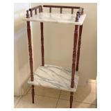 MARBLE 2-TIER TABLE