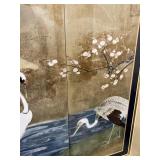 3-PANEL "TRYPTICH" FRAMED ORIENTAL THEME ARTWORK