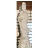 TALL PORCELAIN ORIENTAL FIGURINE. 1 OF 2 TO BE SOLD.