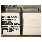 WHIRLPOOL QUIET SERIES WASHER & DRYER