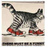 FUNKY CAT ART. TOLD "DONT JUDGE ME 