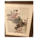 THE ORIENTAL FRAMED ART SHOWN EARLIER