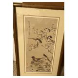 THE ORIENTAL FRAMED ART SHOWN EARLIER