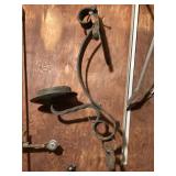 HAND WROUGHT IRON WORKS. CANDLE HOLDER, WALL MOUNT USE