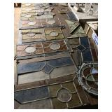 STAINED GLASS IN METAL FRAMEWORK