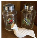 GLASS S&P, BIRD MADE OF STONE