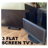 3 MORE FLAT SCREEN HDTV